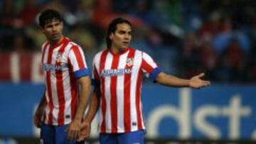 Costa y Falcao, delantera temible del Atlético.