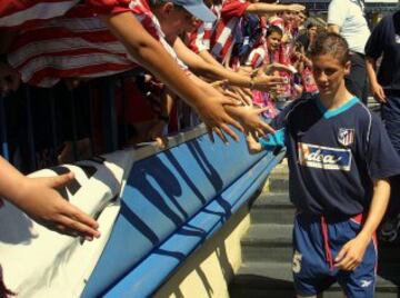 Fernando Torres contaba tan solo con 17 años cuando debutó con el primer equipo del Atlético de Madrid.