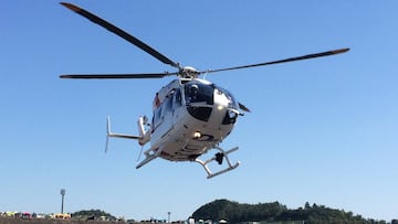 Lorenzo fue evacuado en helicóptero