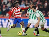 Faye. en la rampa de salida.