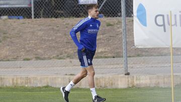 Pep Chavarría, durante un entrenamiento.