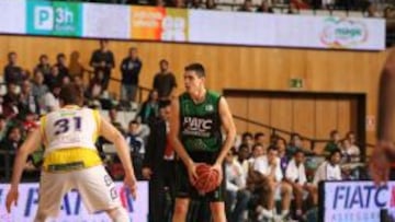 El joven escolta Alberto Abalde debutó el domingo con el FIATC Joventut en la liga Endesa frente al Valladolid.