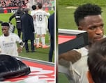 No se vio en TV: el gesto de Vinicius con la grada tras ser sustituido
