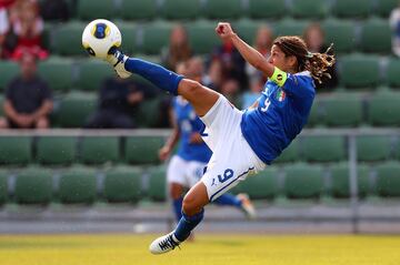 Tras 18 años de carrera internacional, la exjugadora italiana se retiró en 2014 habiendo disputado un total de 204 partidos. Durante esta etapa, marcó 110 goles y participó en tres Eurocopas y un Mundial. Tras su retirada se convirtió en la primera mujer italiana en entrenar un equipo masculino: la selección italiana sub-16.