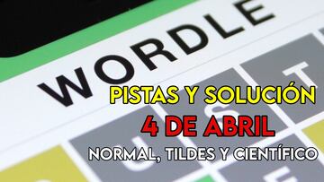 Wordle en español, científico y tildes para el reto de hoy 4 de abril: pistas y solución