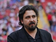 Amaury Vergara Guadalajara Manager during the game Guadalajara vs Pachuca, corresponding to second leg match of Final of the Torneo Clausura Grita Mexico C22 of Liga BBVA MX Femenil, at Akron Stadium, on May 23, 2022.
<br><br>
Amaury Vergara Propietario de Guadalajara Guadalajara durante el partido Guadalajara vs Pachuca, correspondiente al partido de vuelta de la Gran Final del Torneo Clausura Grita Mexico C22 de la Liga BBVA MX Femenil, en el Estadio Akron, el 23 de Mayo de 2022.