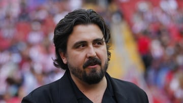 Amaury Vergara Guadalajara Manager during the game Guadalajara vs Pachuca, corresponding to second leg match of Final of the Torneo Clausura Grita Mexico C22 of Liga BBVA MX Femenil, at Akron Stadium, on May 23, 2022.
<br><br>
Amaury Vergara Propietario de Guadalajara Guadalajara durante el partido Guadalajara vs Pachuca, correspondiente al partido de vuelta de la Gran Final del Torneo Clausura Grita Mexico C22 de la Liga BBVA MX Femenil, en el Estadio Akron, el 23 de Mayo de 2022.