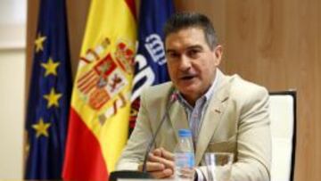 Manolo Cadenas, en rueda de prensa.