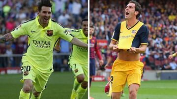 Messi y God&iacute;n celebran un gol. 