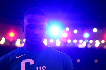 Terry Rozier antes del comienzo del encuentro.