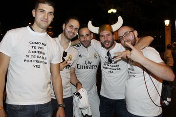 Los aficionados del Real Madrid celebraron título en La Cibeles.