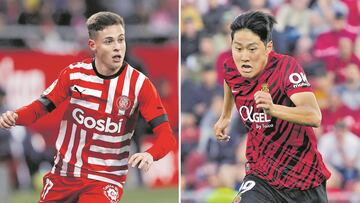 Riquelme, del Girona; y Kang-in Lee, del Mallorca