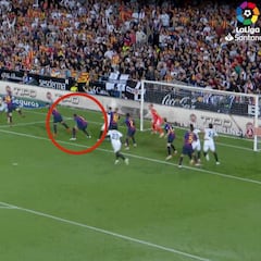 La 'asistencia' de Piqué a Garay: ¿por qué agachó la cabeza?