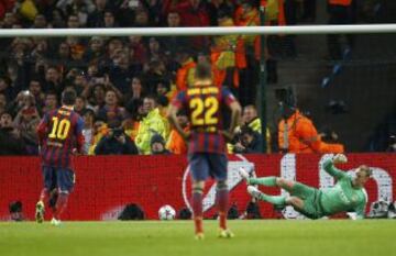 Messi marcó de penalti. 0-1.
