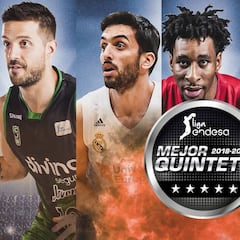 El Madrid copa el Quinteto Ideal de este año en la Liga Endesa