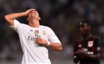 Cristiano Ronaldo lamentándose.