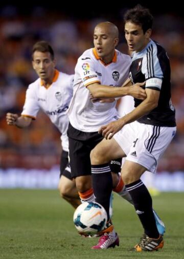 Borja Oubiña y Sofiane Feghouli.