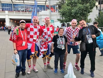 Croacia vs. Inglaterra: El color en las calles previo al partido