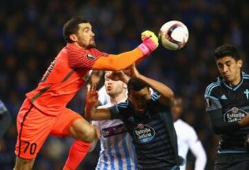 Mathew Ryan, Gustavo Cabral y Pablo Hernández.