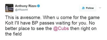 Los Chicago Cubs provocan las lágrimas de un niño de 9 años