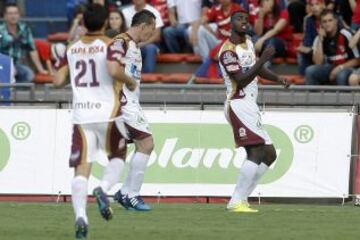 En 15 minutos Medellín eliminó al Tolima. Pérez, Hechalar y Monsalvo anotaron los goles de la victoria 3-1.