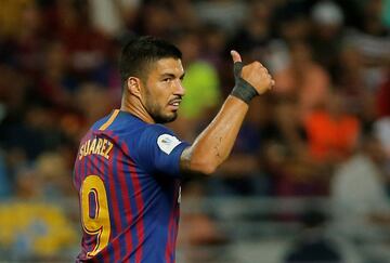 Soccer Football - Spanish Super Cup - Barcelona v Sevilla - Grand Stade de Tanger, Tangier, Morocco - August 12, 2018   Barcelona's Luis Suarez   REUTERS/Jon Nazca