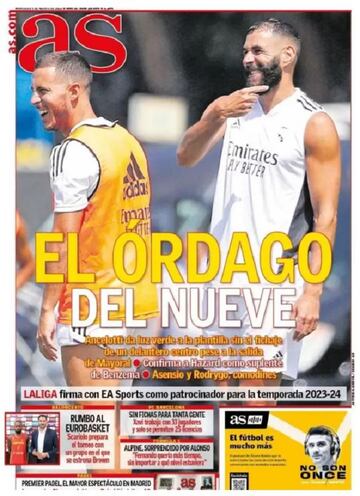 Las portadas de AS de agosto