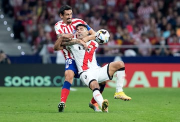 Falcao for Rayo Vallecano against his old team, Atlético Madrid.