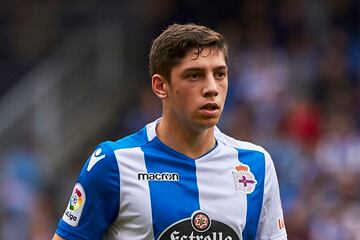 Fede Valverde, durante un partido con el Deportivo de la Coruña.