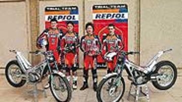 <b>EQUIPO GANADOR</B>. Lampkin lidera el equipo Montesa Repsol.