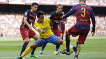 Bartra, durante el partido.
