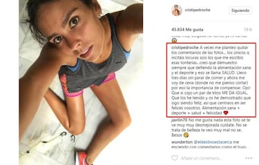 Cristina Pedroche vuelve a ser criticada por su cuerpo