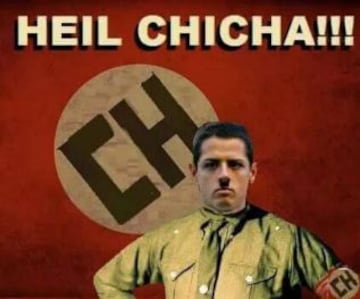 Los mejores memes del gol del Chicharito con el Leverkusen