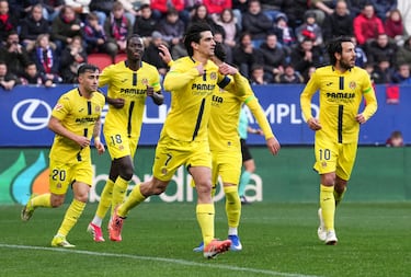 El delantero amarillo, cuando no está lesionado, demuestra que es clave para el equipo de Marcelino. Un doblete para rescatar un punto en El Sadar.