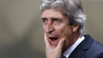 Pellegrini, durante el partido.