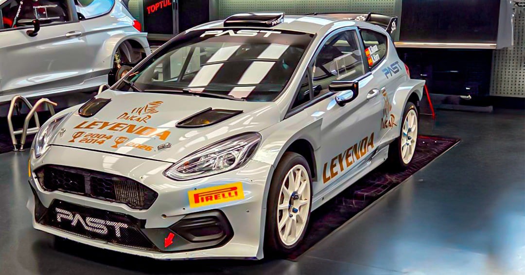 El Ford Fiesta con el que competirá Nani Roma en rally.