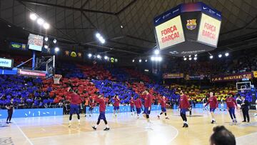 El Bar&ccedil;a, antes de un partido