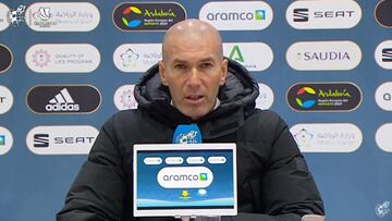 Zidane: "La vida es así, no se puede ganar siempre"