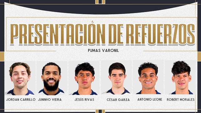 Pumas presentó a sus refuerzos para el Clausura 2026