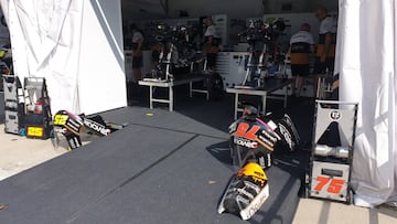 El box de Moto3 del &Aacute;ngel Nieto en Sepang.