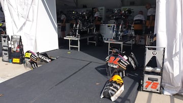 El box de Moto3 del Ángel Nieto en Sepang.