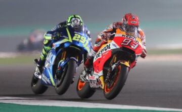 Marc Márquez y Andrea Iannone