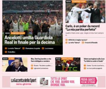 Portadas de la prensa extranjera