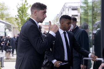 Valverde y Rodrygo a la llegada. 
 