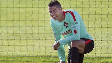 Cristiano se entrenó ayer con el grupo después de no haberlo hecho el domingo.