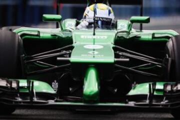 Marcus Ericsson piloto de Caterham con el nuevo CT05.