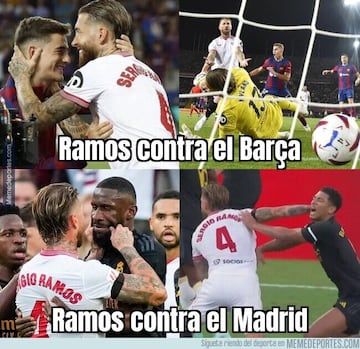 Ramos se convierte en el protagonista de los memes de la jornada