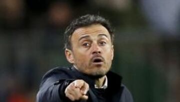 Luis Enrique, en el partido ante el Sevilla.