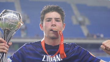 Elyaz Zidane, campeón del europeo Sub-18 con Francia.