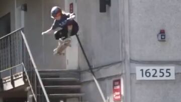 Un niño de 9 años deslumbra en Instagram saltando 15 escaleras de Ollie